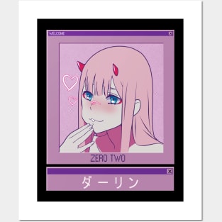 Zero Two Y2K Posters and Art